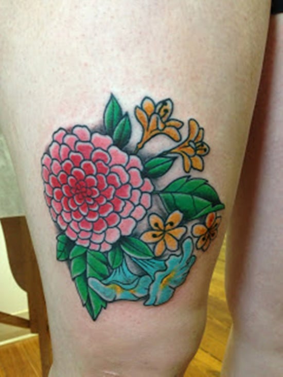 Morning Glory flower tattoo (12)