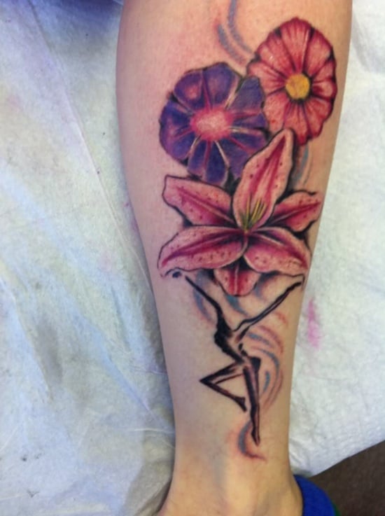  Morning Glory Flower Tattoo 