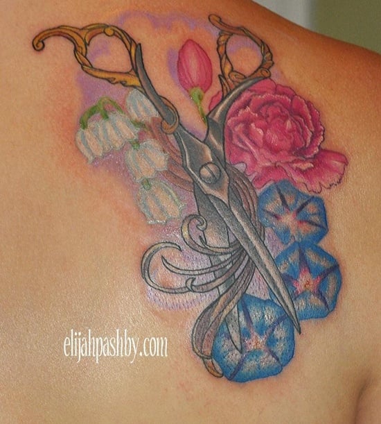Morning Glory flower tattoo (3)
