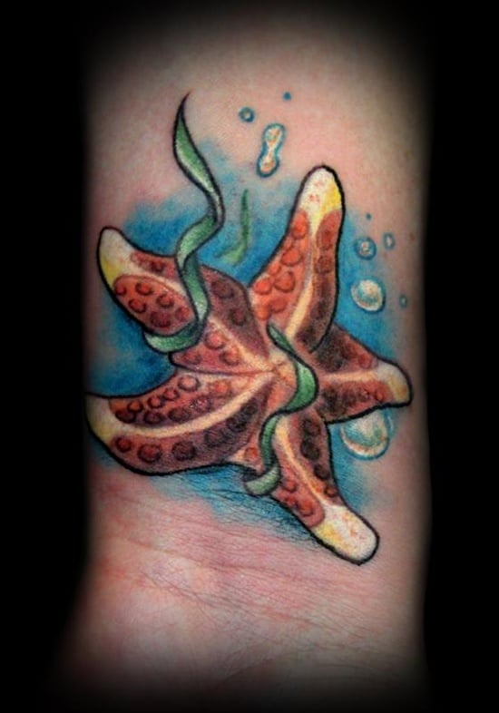 75 Starfish Tattoo Designs