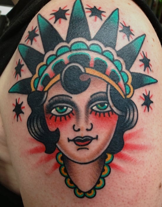  Statue of Liberty Tattoo (23) 