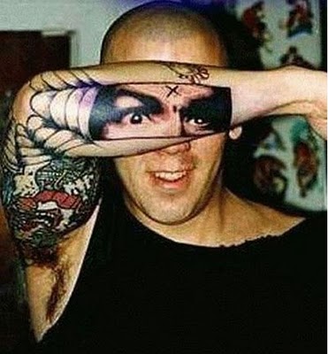 Face Tattoo Arm Illusion