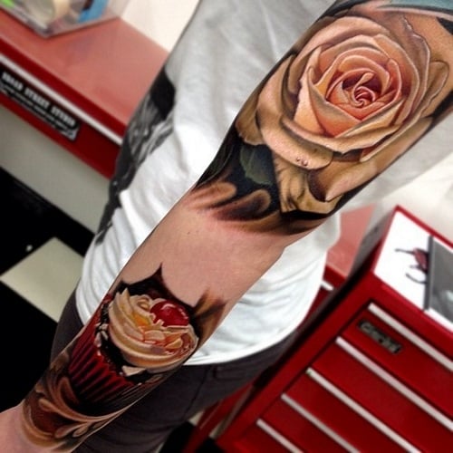 Rose Tattoo Design-for-sleeves-