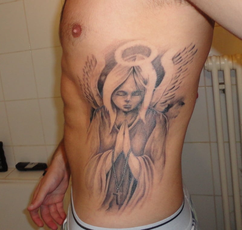  Guardian Angel Prayer Tattoo 