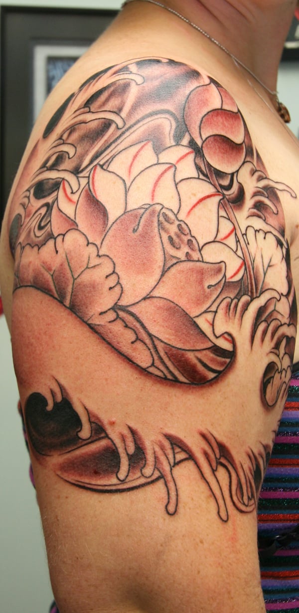  Men Lotus Tattoo 