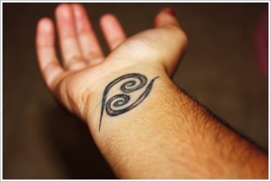  Cancer Zodiac Wrist Tattoo 