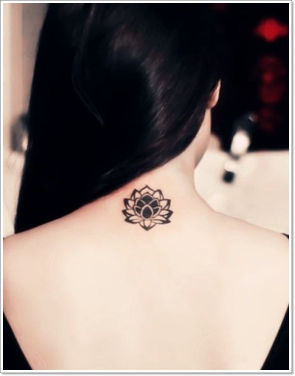 Lotus Flower Tattoo back 