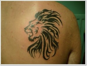 Shoulder -Lion tattoo