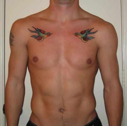 itattooz Bird tattoo design-on-chest-of-man