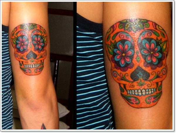  Mexican Sugar Skull Tattoo 