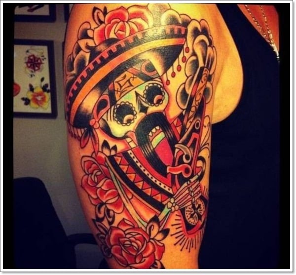42 Dramatic Mexican Tattoos: A Look into the Dark World of the Mexican