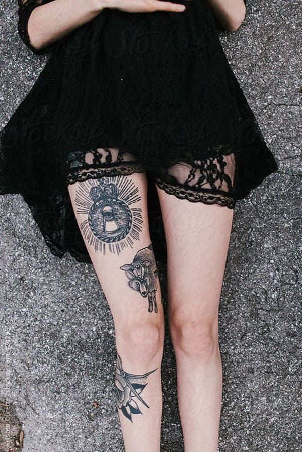  16 -thigh tattoos 