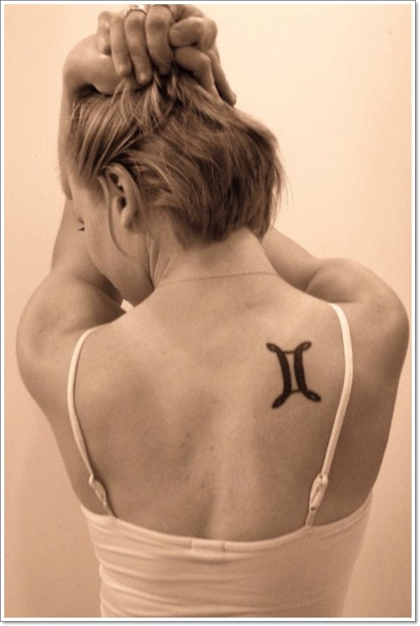Small-Gemini-Tattoo-for-Women-on-Back