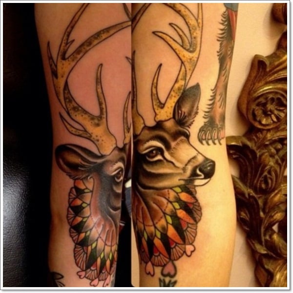  Deer Tattoos for men and women 14 