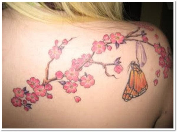 Cherry tattoos Flower tattoos-design-for-Women