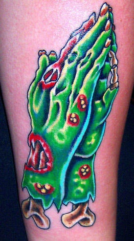  zombie praying-hands tattoo 21 
