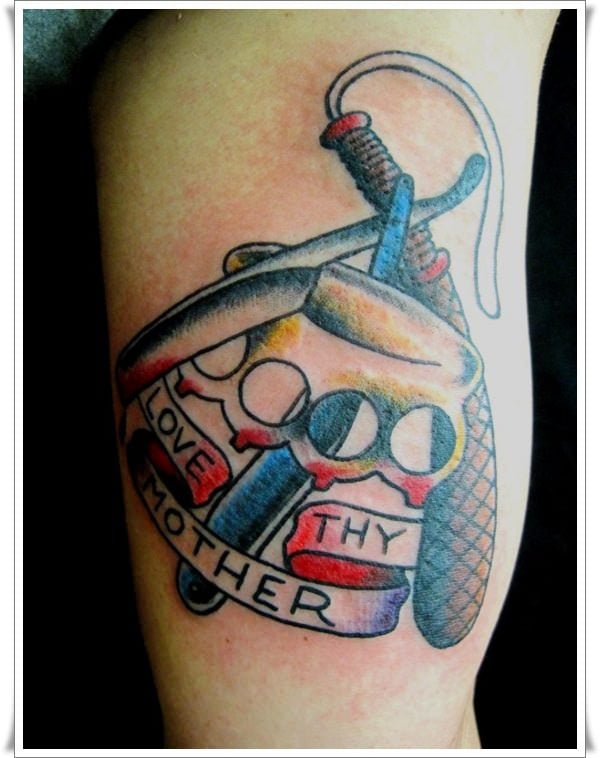 Traditional Sailor Jerry-Lovethy neighbor mother tattoos