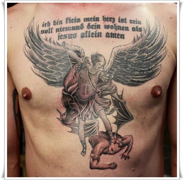 Saint Michael Tattoos 15