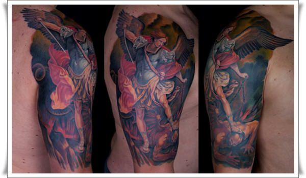  Saint Michael Tattoos 22 