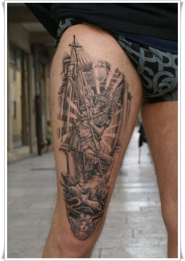 30 Perfect St Michael Tattoo Design Ideas