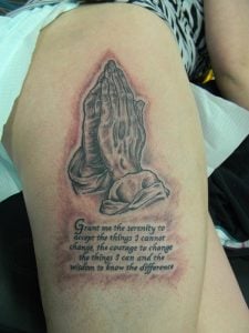 The Serenity Prayer Tattoo