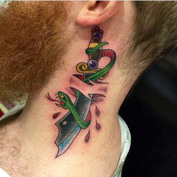  Alex Sherker neck tat 