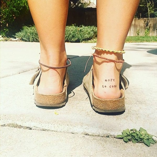 Cute Girly Ankle Tattoos