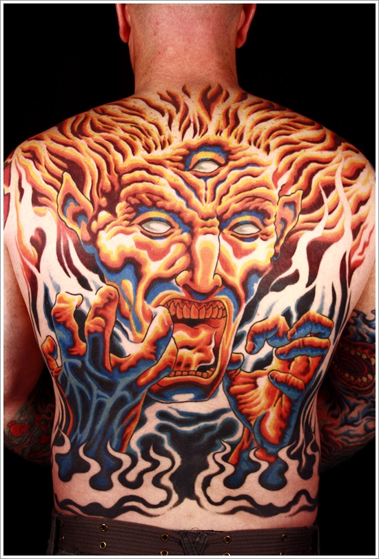 Evil tattoo design, idea 13