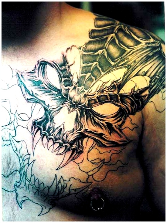 Evil tattoo design, idea 7