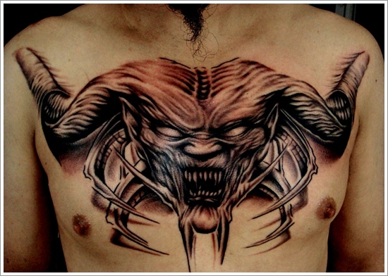 Evil tattoo design, idea 12
