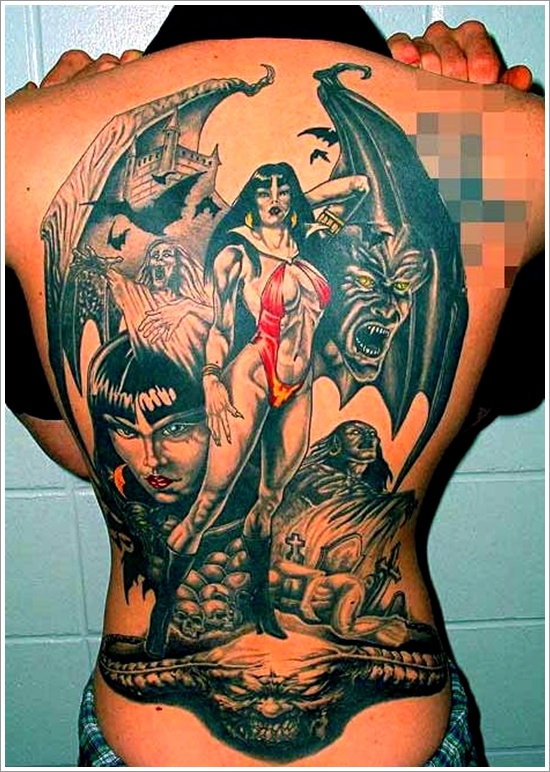 Evil tattoo design, idea 5