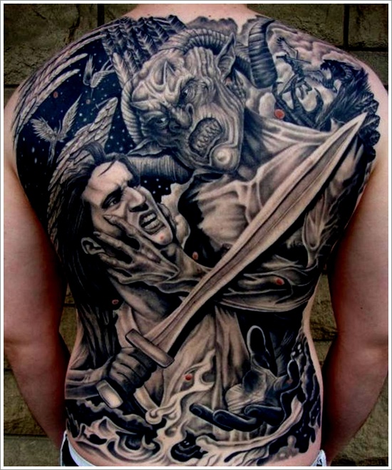Evil tattoo design, idea 4
