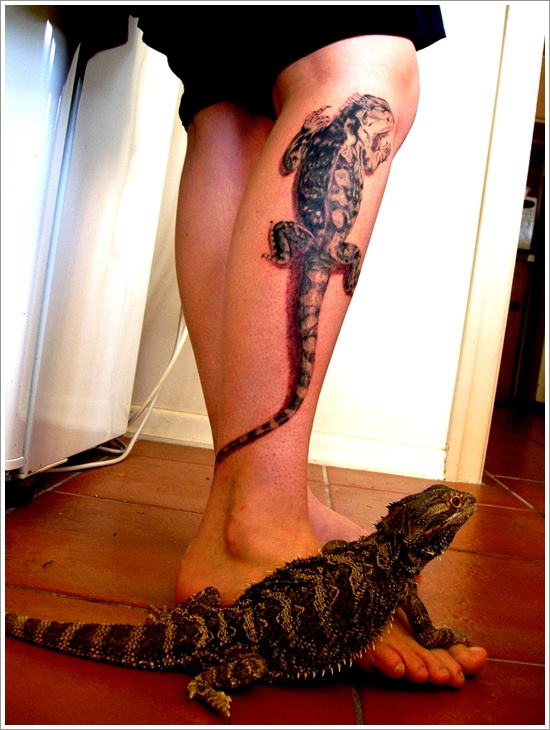 Lizard tattoo designs for men and design, idea 4