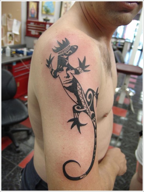 Lizard tattoo designs for men and design, idea 14