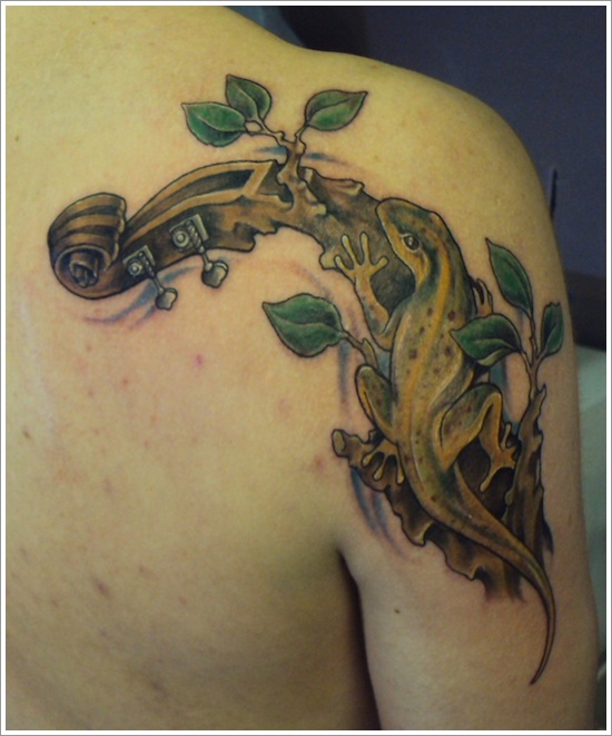 Lizard tattoo designs for men and design, idea 16
