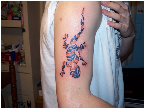 Lizard tattoo designs for men and design, idea 20