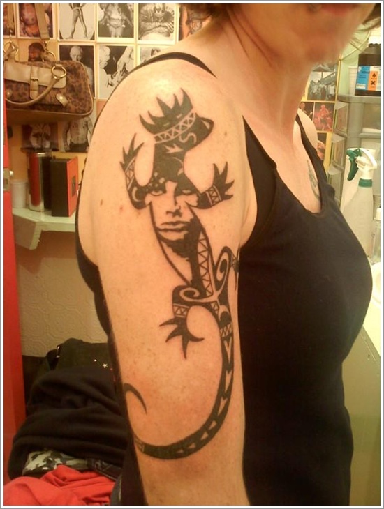 Lizard tattoo designs for men and design, idea 32