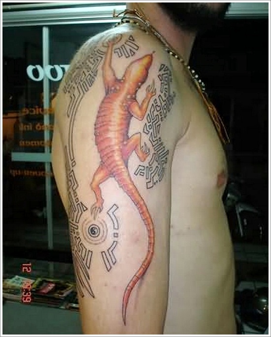Lizard tattoo designs for men and design, idea 23