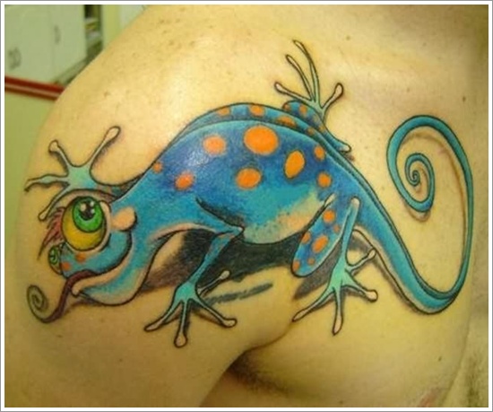 Lizard tattoo designs for men and design, idea 13