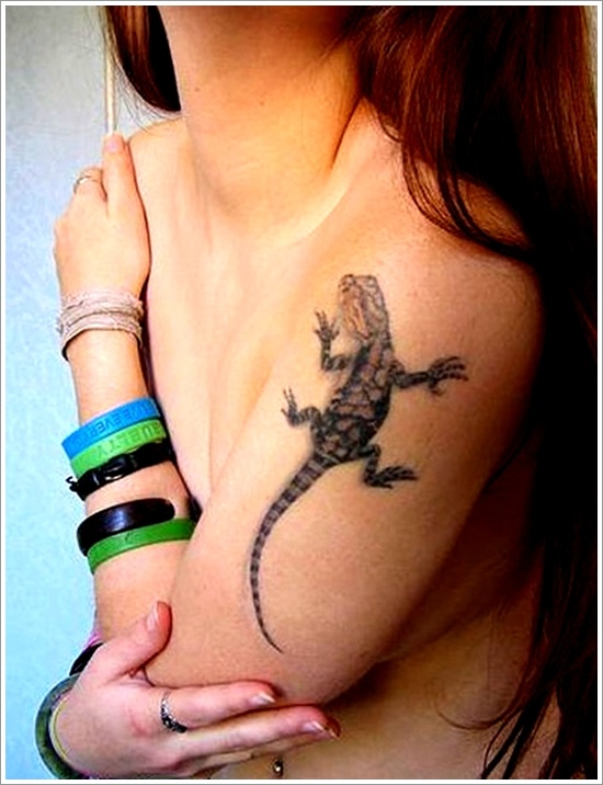 Lizard tattoo designs for men and design, idea 25