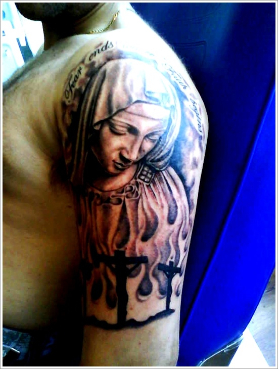 Religious tattoo design, idea 29