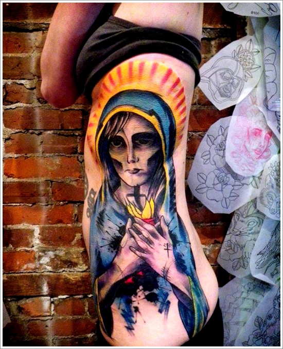 Religious tattoo design, idea 11