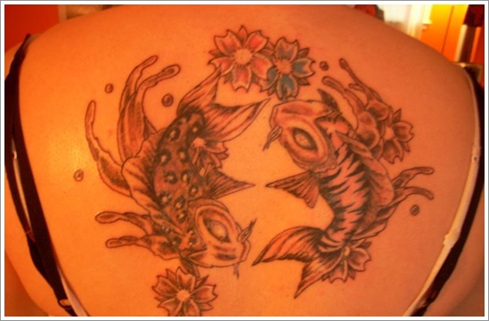 Koi fish tattoo design, idea 30