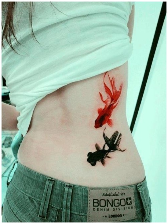 Koi fish tattoo design, idea 11