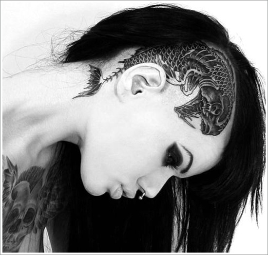 Koi fish tattoo design, idea 10