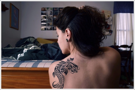 Koi fish tattoo design, idea 29