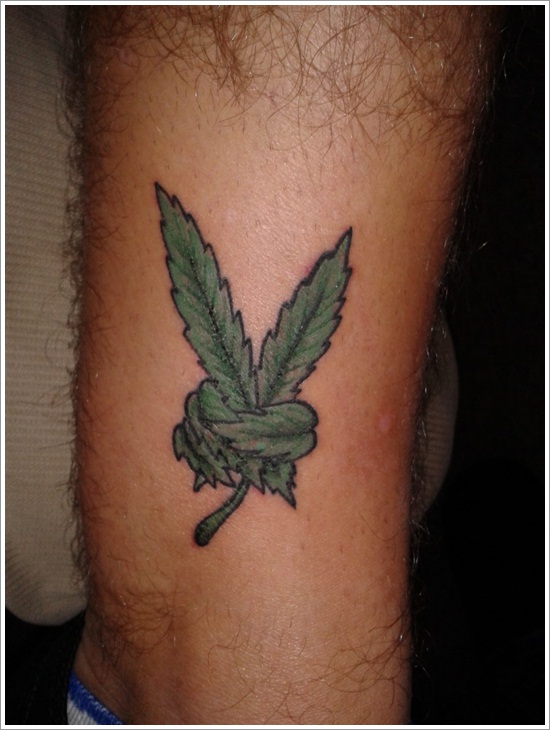Leaf tattoo design, idea 19