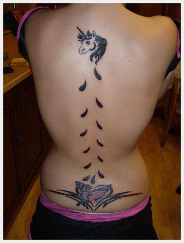Sexy lower back tattoos for girls design, idea 18