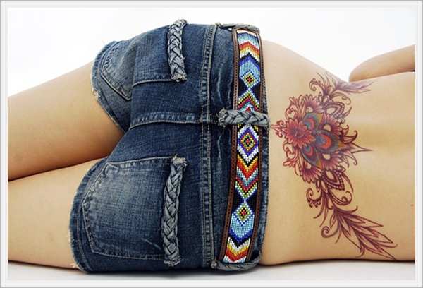 Sexy lower back tattoos for girls design, idea 1