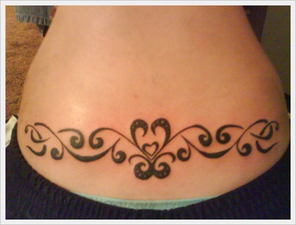 Sexy lower back tattoos for girls design, idea 21